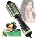 Kit Cepillo y plancha para cabello de aguacate